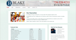 Desktop Screenshot of blakerecruiting.com